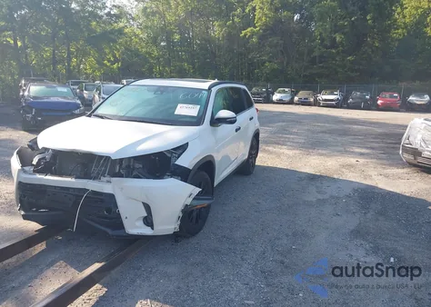 2019 Toyota Highlander Se z USA, uszkodzony, nr VIN 5TDJZRFH4KS566044